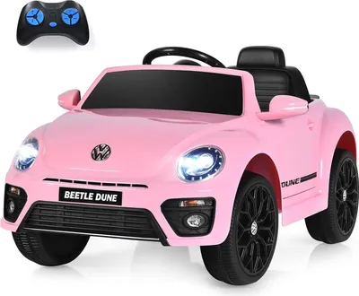 Produktbild von GOPLUS Kinder Elektroauto mit 2,4 G Fernbedienung, 12V Kinderauto mit Musik, Hupe, stoßdämpfenden Rädern & Scheinwerfer, Kinderfahrzeug mit 2 Türen