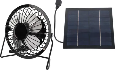 Zdjęcie produktu dla 5W mini wentylator USB zasilany panelem słonecznym do domu, biura, na zewnątrz