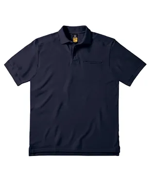 Produktbild von B&C Workwear Herren Poloshirt Polohemd Polo Shirt T-Shirt Kurzarm, Größe:XL, Farbe:Navy Blau