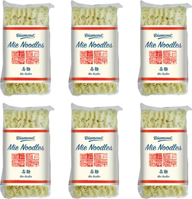 Produktbild von Diamond Double Happiness chinesische Mie Nudeln ohne Ei 250g 6er Pack