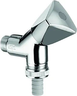 Produktbild von Schell Geräteschrägsitzventil mit Rückflussverhinderer 1/2" chrom 038860699