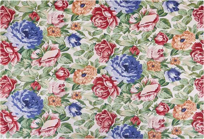 Produktbild von BELIANI Teppich Mehrfarbig Baumwolle Rechteckig 200 x 300 cm Blumenmuster Jacquardgewebt Kurzhaar Modern Wohnzimmer Schlafzimmer Ausstattung Deko