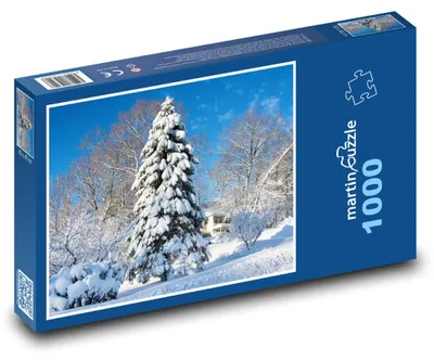 Obrázok produktu pre Puzzle 1000 Zima - sneh a stromy - martinpuzzle