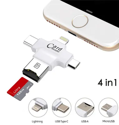 Produktbild von MicroSD-Kartenleser für iPhone Typ C und Micro-USB-OTG