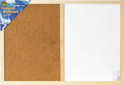 Produktbild von Whiteboard/Pinnwand / 40 x 60cm / mit Holzrahmen
