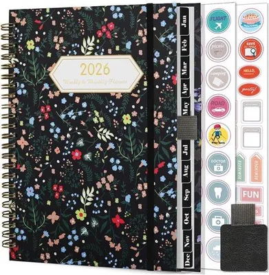 Productafbeelding van Gumiho A5 Weekkalender 2026 met Spiraalbinding en Planstickers