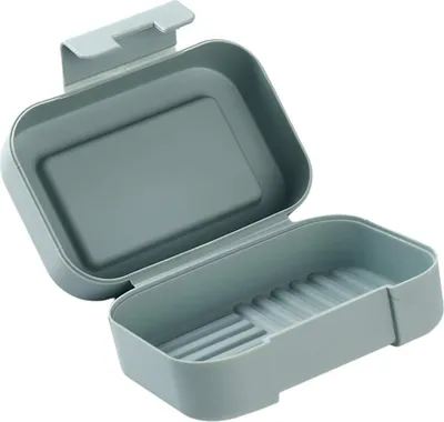 Produktbild von Reiseseifenbox, Seifenschale aus Kunststoff, Seifenbehälter, tragbare Seifenbox mit Deckel für Badezimmer-Reisewaschbecken