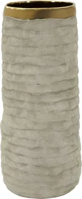 Produktbild von Mauro Ferretti Vase "Lima Open" Ø14x31,5 cm Grau