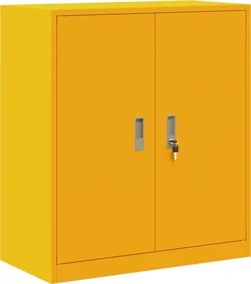 Zdjęcie produktu dla vidaXL Szafka ze schowkiem musztardowy żółty 80 x 40 x 90 cm
