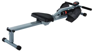Obrázek produktu pro Veslovací trenažér Veslovací trenažér s LCD Fitness stroj Veslovací trakční stroj Domácí trenažér, s LCD displejem, ocel+P