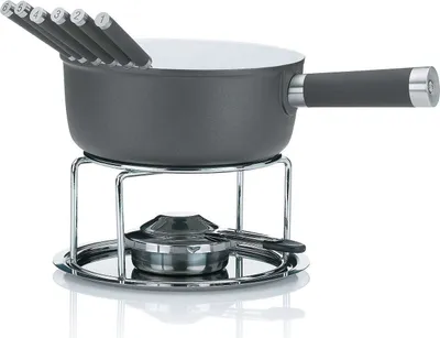 Produktbild von Kela Käsefondue-Set "Lancy" 10-teilig Aluguss, grau