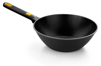 Produktbild von BRA Daily Pro | Wok 28 cm, Aluminiumguss mit 4,5 mm Boden, dreischichtige Antihaftbeschichtung, PFOA-frei, für alle Herdarten geeignet, auch Induktion