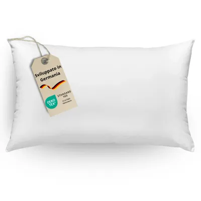 Immagine prodotto di Cuscino 40 x 60 cm, imbottitura in 100% microfibra, lavabile, adatto per persone allergiche, sleepling