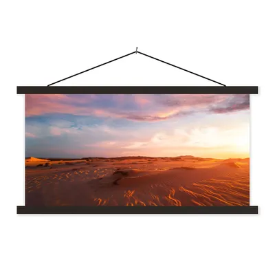 Produktbild von MuchoWow® Textilposter Sand - Landschaft - Himmel - Wüste 60x30 cm mit schwarzem Rahmen - Textilien