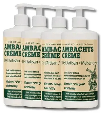 Produktbild von Handgefertigte Cremepumpe – 450 ml – 4 Stück