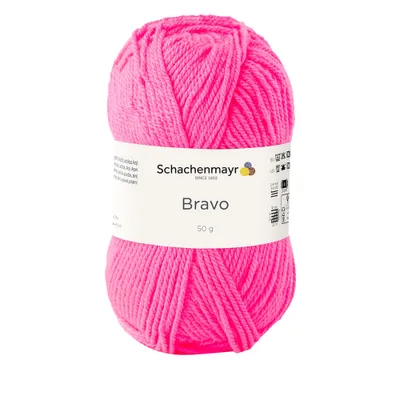 Immagine prodotto di Schachenmayr Bravo, filati per lavoro a maglia a mano da 50 g, rosa neon