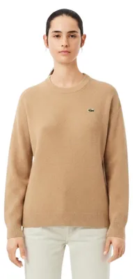 Produktbild von Lacoste Damenpullover AF9551 aus Wolle, beige XS