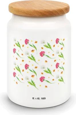 Produktbild von Mr. & Mrs. Panda tee behälter Glühwürmchen Design - Weiß - Geschenk, Keksdose, Blumen, Kaffeedose, Vorratsdose, Dose, Teedose, Muster, Pusteblumen