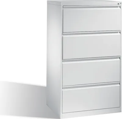Produktbild von C+P Schubladenschrank Acurado | HxBxT 135,7x78,7x59cm | Lichtgrau