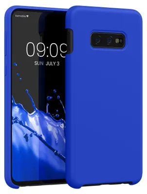 Produktbild von kwmobile Handyhülle für Samsung Galaxy S10e Hülle - Case Silikon - Kabelloses Laden - Schutzhülle Cover in Baltik Blau