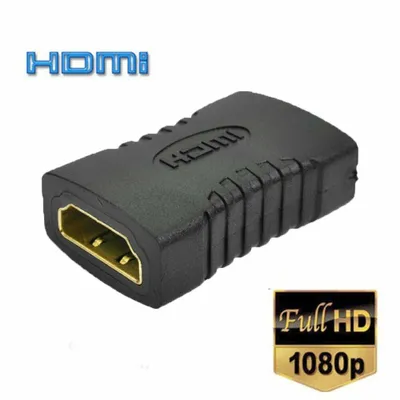 Produktbild von 1x HDMI Buchse Doppelbuchse Kupplung Adapter Kabelverlängerung Verbinder Full HD 4K