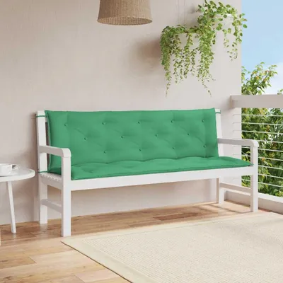 Productafbeelding van Tuinbankkussen Groen 150 x (50+50) x 7 cm Waterafstotend