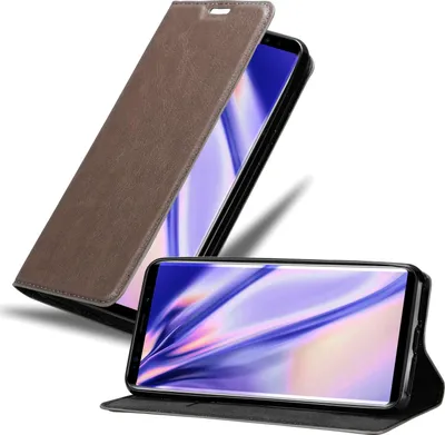 Produktbild von Cadorabo Hülle für Samsung Galaxy NOTE 9 Schutz Hülle in Braun Handyhülle Etui Case Cover Magnetverschluss