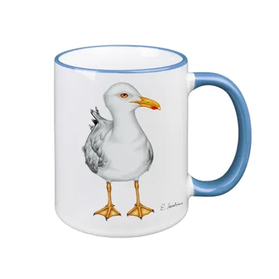 Produktbild von Schwarzwaldmariele - 6473 - Kaffeebecher, Möwe, Keramik, 330ml