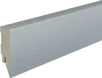 Produktbild von Kosche | Sockelleiste | Topline | MDF | 16 x 58 x 2500 mm | Silber | Fußleiste | Hochwertig | Robust