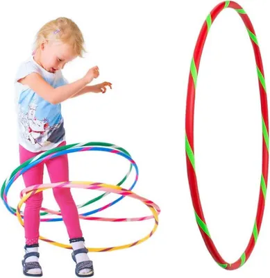 Produktbild von Bunter Kinder Hula Hoop für kleine Profis, Ø70cm, Rot-Grün