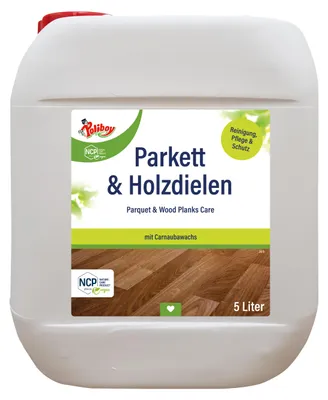 Produktbild von Poliboy NCP Parkett und Holzdielen Pflege - 5 Liter Kanister - für intensive Pflege für wertvolle Holzböden