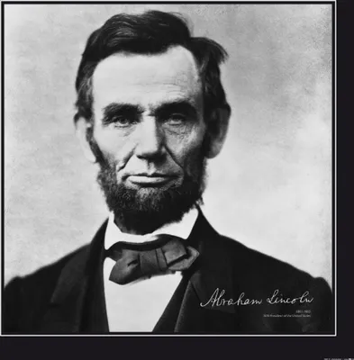 Obrázek produktu pro Abraham Lincoln Art Print Picture - 16. prezident Spojených států, 1861 - 1865 (70 x 70 cm)