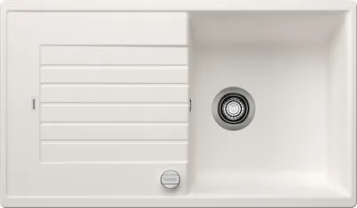 Produktbild von BLANCO ZIA 5 S Spüle, Becken 520506 weiß   Einbauart - Einbau von oben ab 50 cm mit Ablauffernbedienung - inkl.