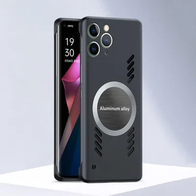 Produktbild von iPhone 11 Pro Max Hülle, Frameless PC Matt Kühlabdeckung Loch Wärmeableitung Schutzhülle für iPhone 11 Pro Max Schwarz