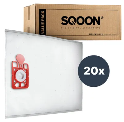 Productafbeelding van SQOON® Basic Stofzuigerzakken Geschikt voor Numatic NVM 1CH Henry / Hetty / James - Model 604015 - 20 Stuks