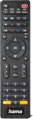 Produktbild von Hama 00221054, DVD/Blu-ray, TV, IR Wireless, Drucktasten, Schwarz