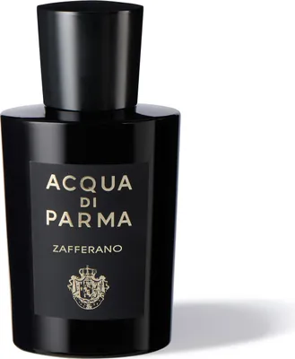 Productafbeelding van Acqua di Parma Zafferano, uniseks, 100 ml, Bergamot, koriander, mandarijn, sinaasappel, pelargonium, jasmijn, oranjebloesem, roos, saffraan, patchouli, tonkaboon, vanille, ALCOHOL DENAT. - PARFUM (GEURSTOF) - AQUA (WATER) - LIMONEEN - LINAOL - CITRONELLOL...