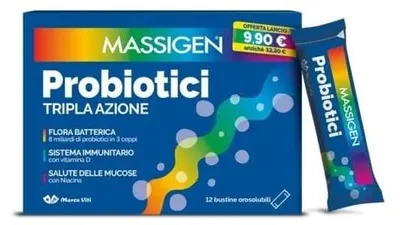 Immagine prodotto di Massigen Probiotici 12 Stickpack Da 1 G Prezzo Pieno