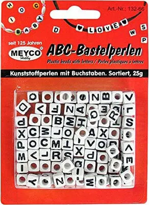 Zdjęcie produktu dla Meyco ABC craft beads koraliki z literami ok. 100 szt