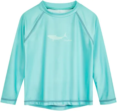 Produktbild von Playshoes Uni Kinder Langarmshirt Rash-Guard-Shirt, Lang Türkis Hai, 62-68