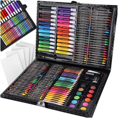 Produktbild von Bastelfarbe Kunstkoffer Deluxe: Malset 168-teilig, DIY