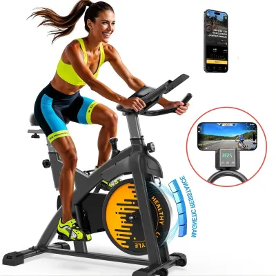 Produktbild von Hometrainer – Fitnessfahrrad – Trainingsfahrrad – Magnetisches Fahrrad – Leistungsstark – Verstellbarer Sattel