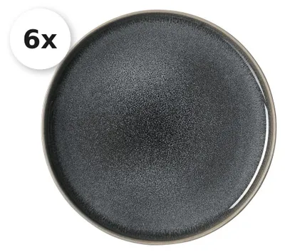 Produktbild von Butterteller 11,5cm 6er Set Eda schiefer