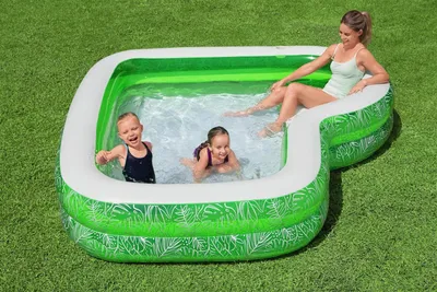 Produktbild von Bestway 54336, 282 l, Aufblasbarer Pool, Erwachsener & Kind, Grün, Weiß, 4,38 kg
