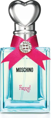 A Moschino Funny! Eau de Toilette perfume bottle.