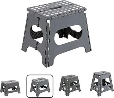 Zdjęcie produktu dla Krzesełko łazienkowe – krzesełko łazienkowe – 27 x 22 x 29 cm – szare