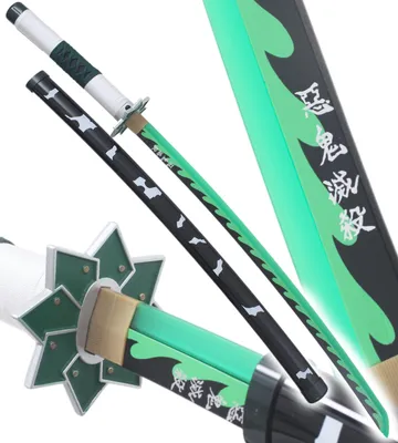 Produktbild von Anime Cosplay Katana LED Sanemi Shinazugawa Leuchtendes Schwert Kimetsu No Yaiba