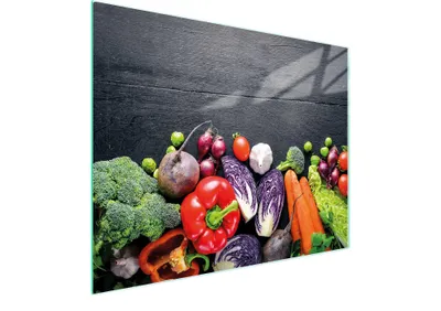 Obrázok produktu pre Sklenená doska na krájanie 52x40 zeleniny