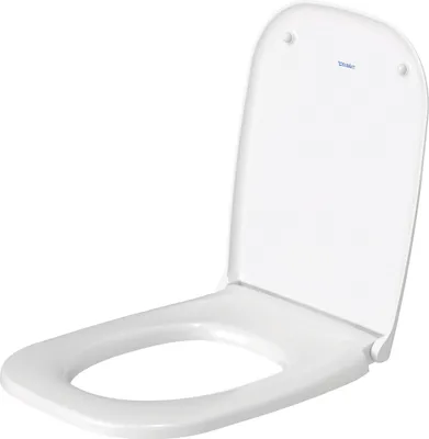 Image de Duravit D-Code Abattant WC Blanc, frein de chute 359x443x50 mm - 0067390099