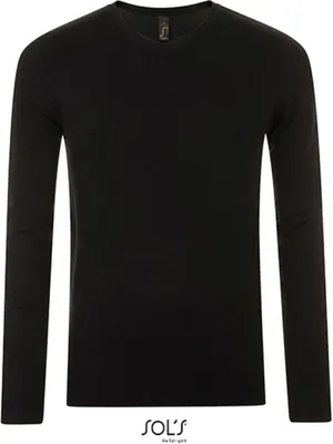 Image de SOLs 01710 | Sweat homme Glory / 1x1 Élasthanne - Couleur : Noir - Taille : L